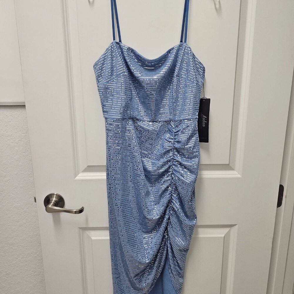Brand new Adrianna Papell blue sequin dress